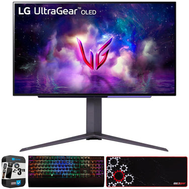 LG 27" UltraGear OLED QHD 240Hz G-SYNC Gaming Monitor w/ 3Yr Warranty Bundle