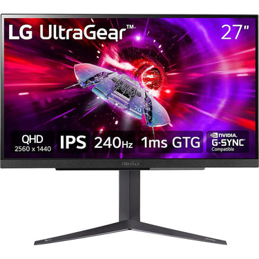 LG 27GR83Q-B 27" UltraGear QHD 1ms 240Hz Gaming Monitor w/ 3Yr Warranty Bundle