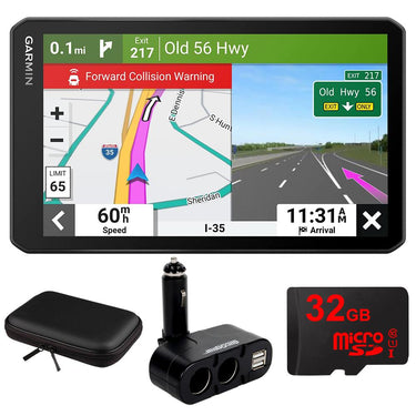 Garmin OTR710 7inch GPS Truck Navigator Built-in Dash Cam + Accessories Bundle