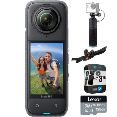 Insta360 X4 360 Camera 284752: Tiny 2.7K Action Cam + 3 Year Warranty Pack