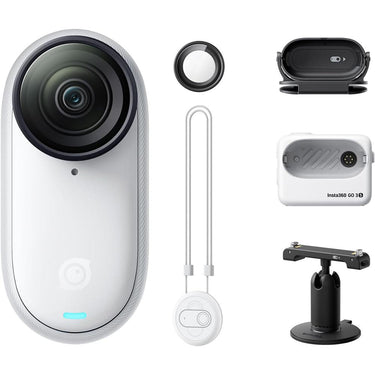 Insta360 GO 3S 128GB Tiny Mighty 4K Action Camera w/ 3Yr Warranty + Bike Accessory Bundle