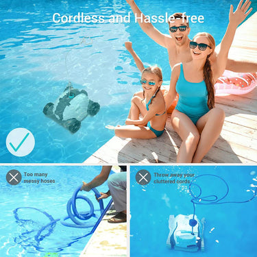 Aiper Seagull 1000 Cordless Robotic Pool Cleaner Hassle-Free Cleaning Open Box