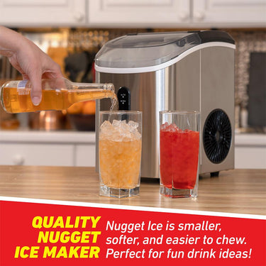 Deco Chef 33 LB Nugget Ice Maker with 1-Press Auto Operation - 26NIMSTS - Open Box