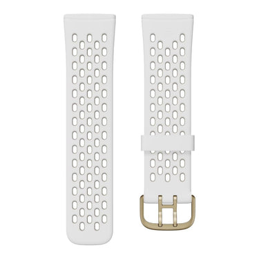 Fitbit Sense Versa 3 Accessory Band Sport, White/Lunar White, Small