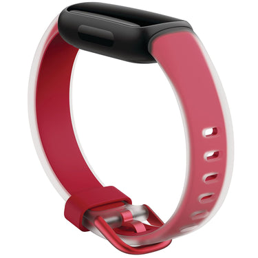 Fitbit Inspire 3,Translucent Band,Chili Pepper,Large