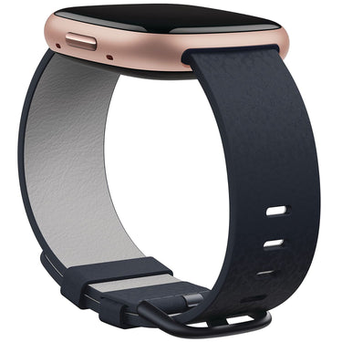 Fitbit Vegan Leather Bands for Fitbit 24mm Attach, Indigo, Large