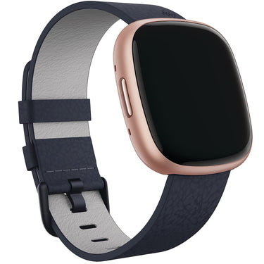 Fitbit Vegan Leather Bands for Fitbit 24mm Attach, Indigo, Large