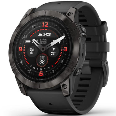 Garmin Epix Pro (Gen 2), 51mm, Sapphire, Carbon Gray DLC Titanium, Black