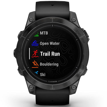 Garmin Epix Pro (Gen 2), 47mm, Sapphire, Carbon Gray DLC Titanium, Black