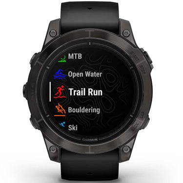 Garmin Epix Pro (Gen 2), 47mm, Sapphire, Carbon Gray DLC Titanium, Black