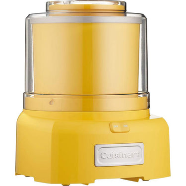 Cuisinart ICE-21Y Frozen Yogurt, Ice Cream & Sorbet Maker, Yellow, 1.5 Quart, Refurbished