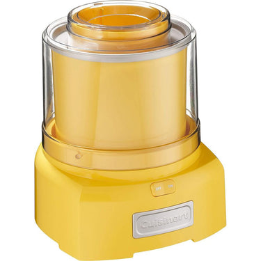 Cuisinart ICE-21Y Frozen Yogurt, Ice Cream & Sorbet Maker, Yellow, 1.5 Quart, Refurbished
