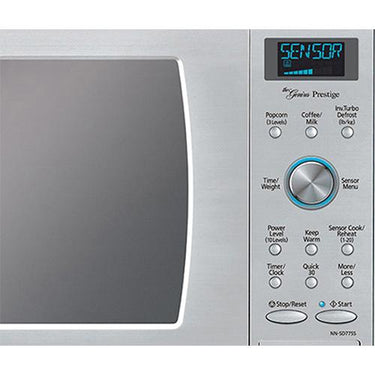 Panasonic 1.6 cu ft Cyclonic wave Stainless Front & Silver Body Dial Control - Open Box