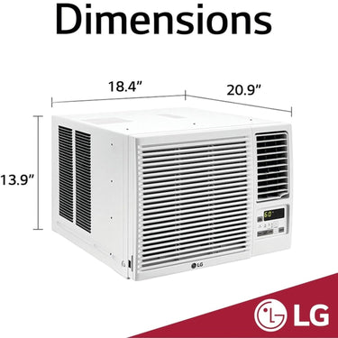 LG 7,500 BTU Window Air Conditioner with Heating & Cooling 320 Sq.Ft (Refurbished)