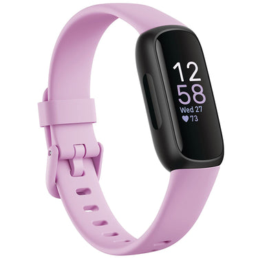 Fitbit  Inspire 3 Health & Fitness Tracker, Stress Management - Lilac Bliss/Black