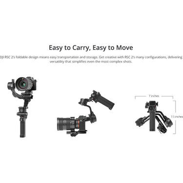 DJI RSC 2 Gimbal 3-Axis Stabilizer for DSLR Cameras, CP.RN.00000121.01, Open Box