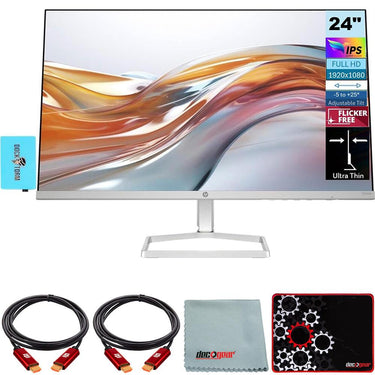 Hewlett Packard 524sw Series 5 23.8" FHD 16:9 5ms 100Hz IPS Monitor + Mouse Pad Bundle