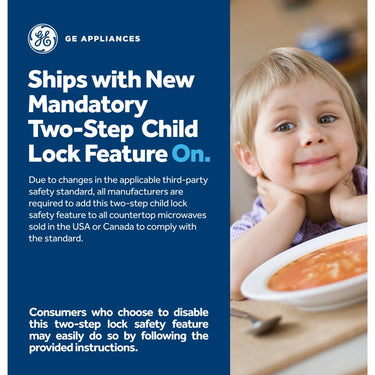 GE 1.1 cu. ft. Countertop Microwave Oven 950 Watts, Stainless Steel