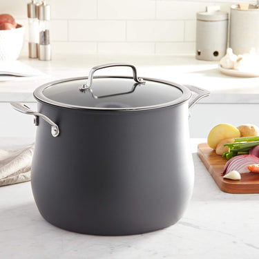 Cuisinart 12-Quart Stockpot, Hard Anodized Contour Stainless Steel w/Cover