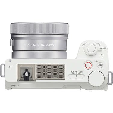Sony ZV-E10 II Mirrorless Camera White + 16-50mm OSS II Zoom Lens Kit Creator Bundle