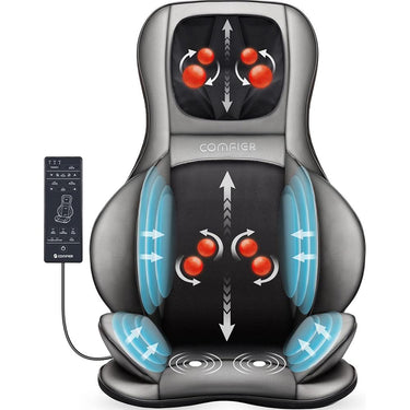 Comfier Cf-2309 Shiatsu Neck Back Massager 3d Kneading Heat Adjustable Open Box