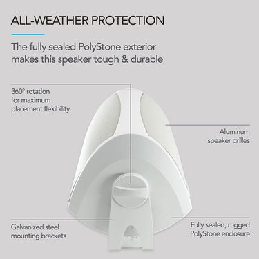 DE Definitive Technology AW5500 All-Weather Outdoor Speaker (White) Open Box