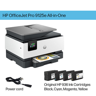Hewlett Packard OfficeJet Pro 9125e All-in-One Printer Color Touch Open Box