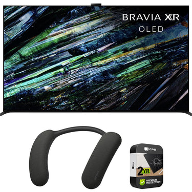 Sony BRAVIA XR A95L 77" QD-OLED 4K HDR TV 2023 with Bonus Wearable TV Speaker Bundle