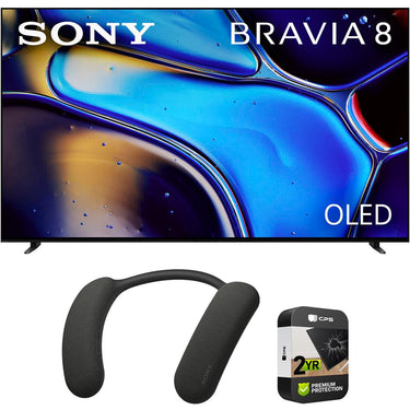 Sony BRAVIA 8 K77XR80 77" 4K HDR OLED TV 2024 with Bonus Wearable TV Speaker Bundle