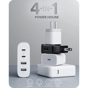 ALOGIC 4 Port 100W GaN Charger in White - WCG4X100-US