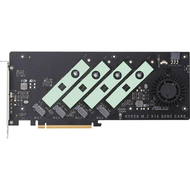 ASUS Hyper M.2 x16 Gen5 Card in Black - HYPER-M.2-X16-GEN5-C