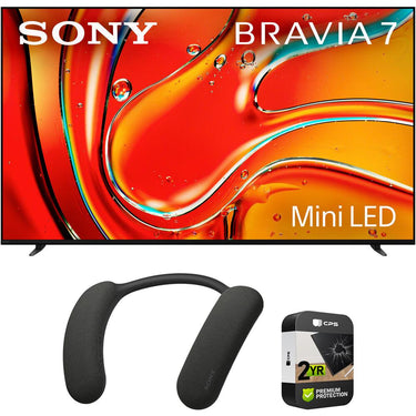 Sony BRAVIA 7 65" 4K HDR QLED Mini-LED TV 2024 with Bonus Wearable TV Speaker Bundle
