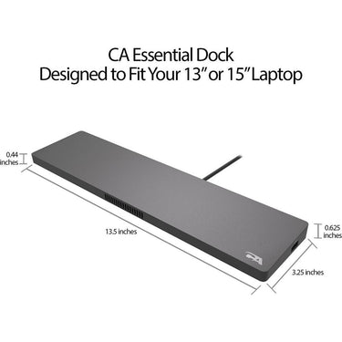 Cyber Acoustics USB-C Universal Essential Docking Station - DS-2000