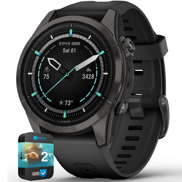 Garmin Epix Pro (Gen 2) 42mm Sapphire Carbon Gray DLC Black with 2 Year Warranty