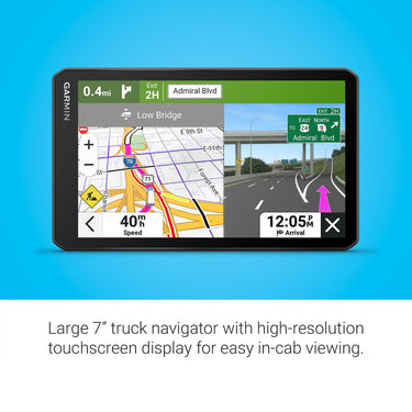 Garmin dezl OTR720 7" GPS Truck Navigator, Custom Truck Routing, Satellite Imagery