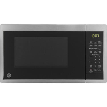 GE 0.9 Cu. Ft. Capacity Smart Countertop Microwave Oven with 2 YR Warranty Bundle
