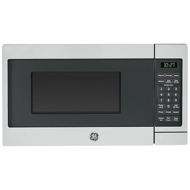 GE Countertop Microwave Oven 700 W 0.7 Cu Ft Steel + 2 Year Warranty & Oven Mitt