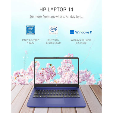 Hewlett Packard 14" Touchscreen Laptop in Indigo Blue - 47X80UA#ABA