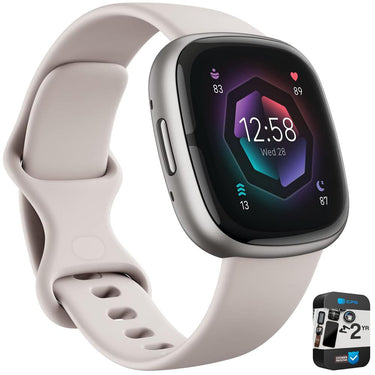 Fitbit Sense 2 Advanced Health & Fitness Smartwatch, Sleep Tools w/ 2YR Warranty Bundle