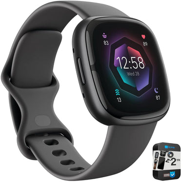 Fitbit Sense 2 Advanced Health & Fitness Smartwatch, Sleep Tools w/2 YR Warranty Bundle