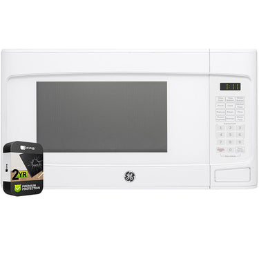 GE 1.1 Cu. Ft. Capacity Countertop Microwave Oven White with 2 Year Warranty