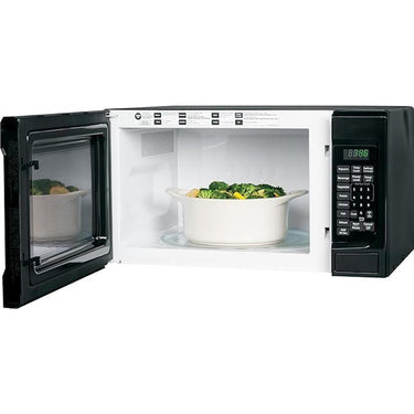 GE 1.4 Cu. Ft. Countertop Microwave Oven Black with 2 Year Warranty & Oven Mitt