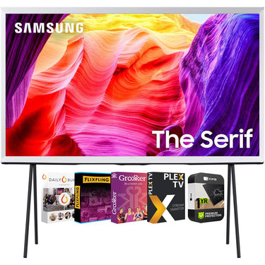 Samsung 65 Inch QLED 4K The Serif TV 2024 + 1 Year Warranty & Movies Streaming