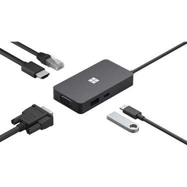 Microsoft Surface USB-C Travel Hub in Black - 161-00001