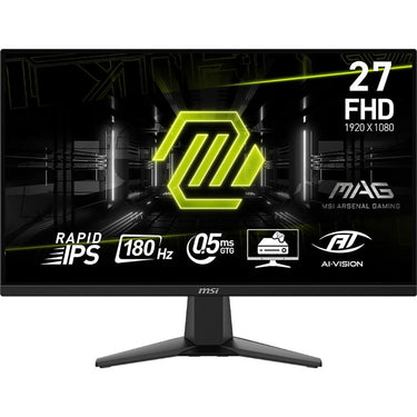 MSI 27" FHD Flat Gaming Monitor in Metallic Black - MAG275F