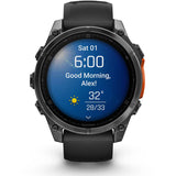 Garmin Fenix 8 47 mm, AMOLED, Slate Gray with Black Silicone Band