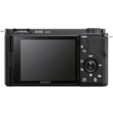 Sony ZV-E10 Mirrorless APS-C Vlog Camera Body Black Kit + Extended Warranty Bundle