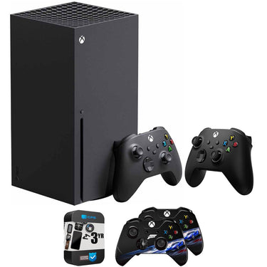 Microsoft Xbox Series X 1TB SSD with Dual Controllers + 3 YR Warranty Bundle