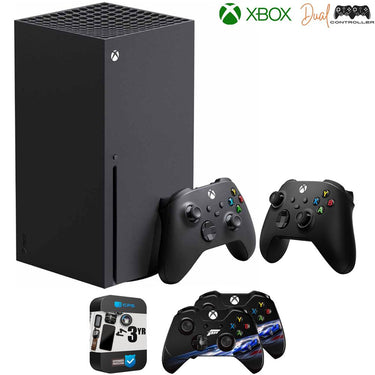 Microsoft Xbox Series X 1TB SSD with Dual Controllers + 3 YR Warranty Bundle
