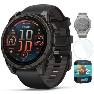 Garmin Fenix 8 47 mm AMOLED Sapphire Gray + Screen Protector & 2 Year Warranty